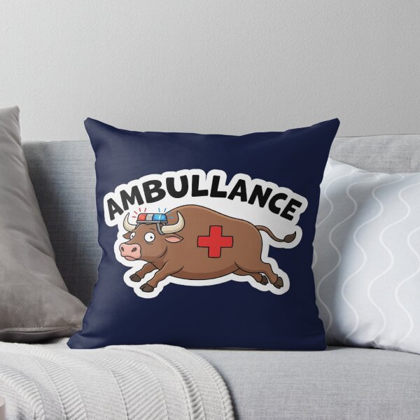 Item preview, Ambullance - Funny Bull Ambulance EMS Paramedic Pun designed and sold by quackynaut.