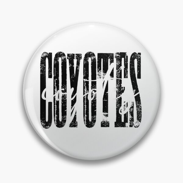 Item preview, Coyotes Elegant White Script Layered Distressed Urban Wild Animal designed and sold by YubitaLeLe.
