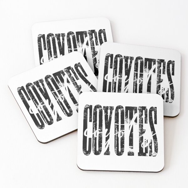 Item preview, Coyotes Elegant White Script Layered Distressed Urban Wild Animal designed and sold by YubitaLeLe.