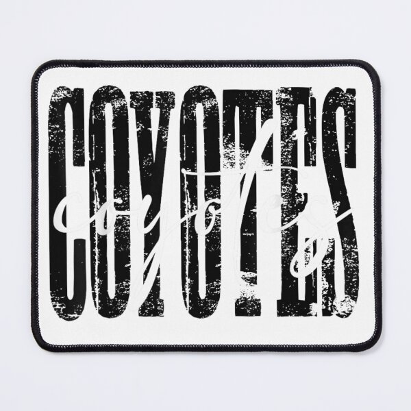 Item preview, Coyotes Elegant White Script Layered Distressed Urban Wild Animal designed and sold by YubitaLeLe.