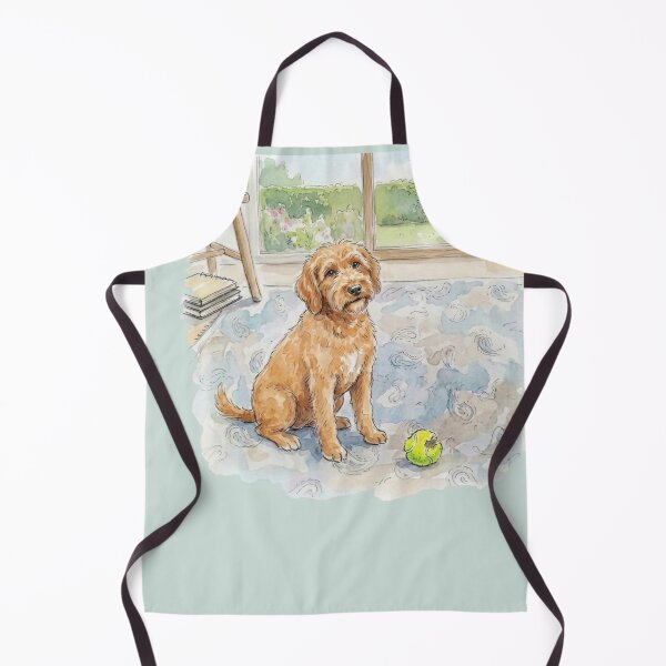 Item preview, Labradoodle Birthday "Favourite Human" Cute Dog Illustration designed and sold by MiowandMolly.