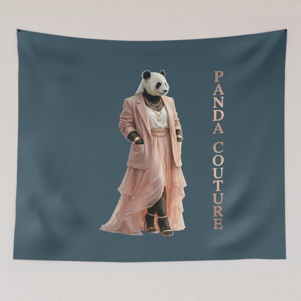 Aperçu de l'œuvre Illustration de mode Panda Couture créée et vendue par MegaNovaArt.