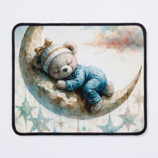 Item preview, Dreamy plush toy on a crescent moon designed and sold by paulrommer.