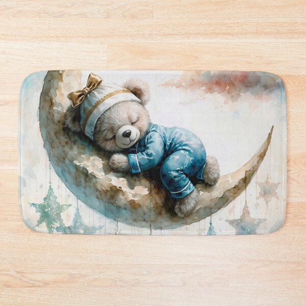 Item preview, Dreamy plush toy on a crescent moon designed and sold by paulrommer.