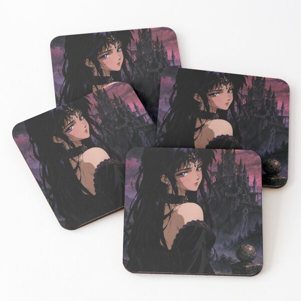 Item preview, Retro Dark Fantasy Anime Gothic Girl Bloodmoon designed and sold by bapupa.