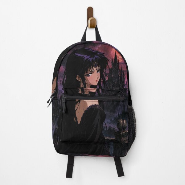 Item preview, Retro Dark Fantasy Anime Gothic Girl Bloodmoon designed and sold by bapupa.