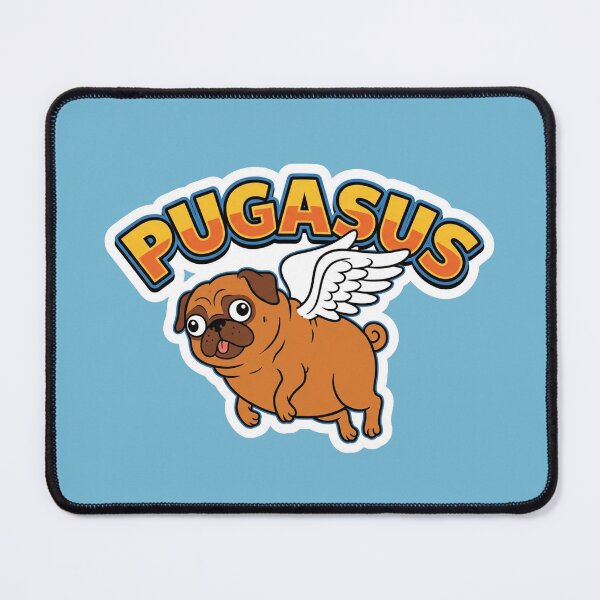 Item preview, Pugasus - Funny Pug Pegasus Dog Pun & Cute Mythical Animal designed and sold by quackynaut.