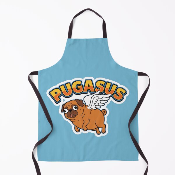 Item preview, Pugasus - Funny Pug Pegasus Dog Pun & Cute Mythical Animal designed and sold by quackynaut.
