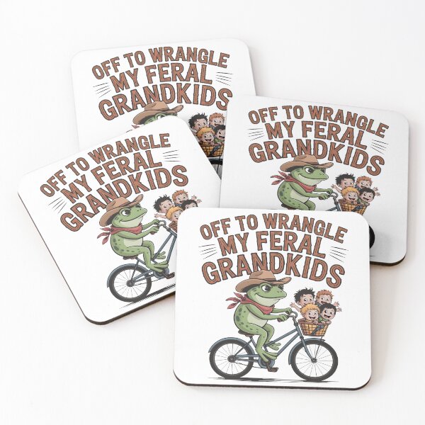 Item preview, Off to Wrangle My Feral Grandkids designed and sold by OlizaPrint.