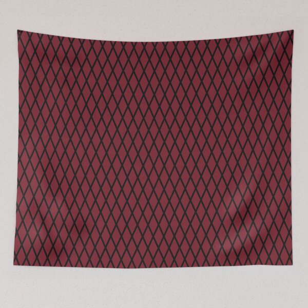 Item preview, Red And Black Lattice Pattern designed and sold by pattern-archive.