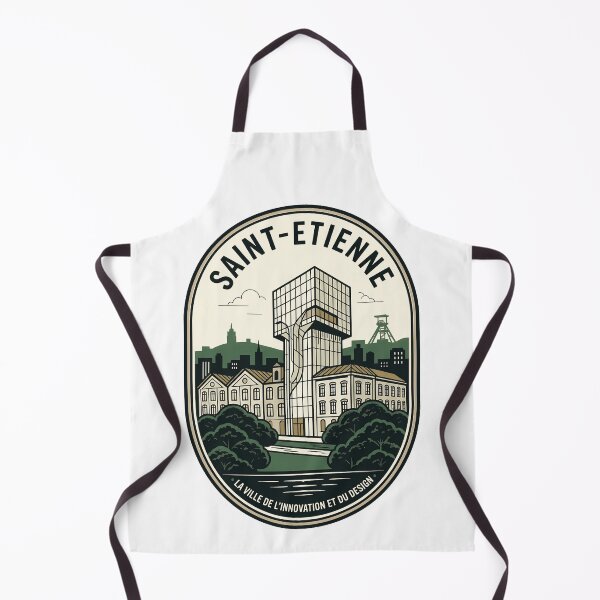 Item preview, Vintage Saint-Etienne France City Skyline Travel Badge designed and sold by k3rstman1.
