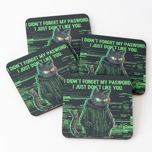 Item preview, Funny Hacker Cat Gift I Didn't Forget My Password I Just  Don't Like You Sarcastic Cat Shirt Programmer Gift designed and sold by Dev Mode.