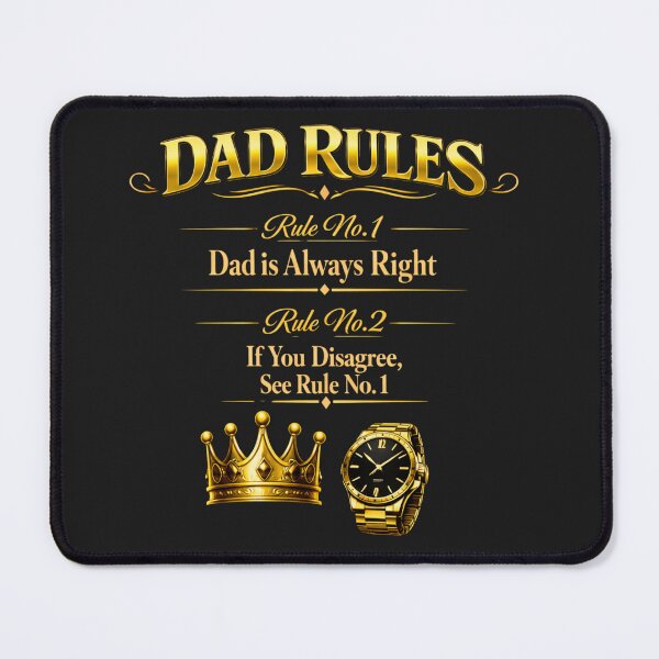 Item preview, Funny Dad Rules Shirt - Dad is Always Right  designed and sold by MyWellbeing26.