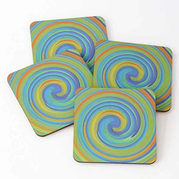 Item preview, Dance of OBP Colours coasters designed and sold by Friends of OBP.