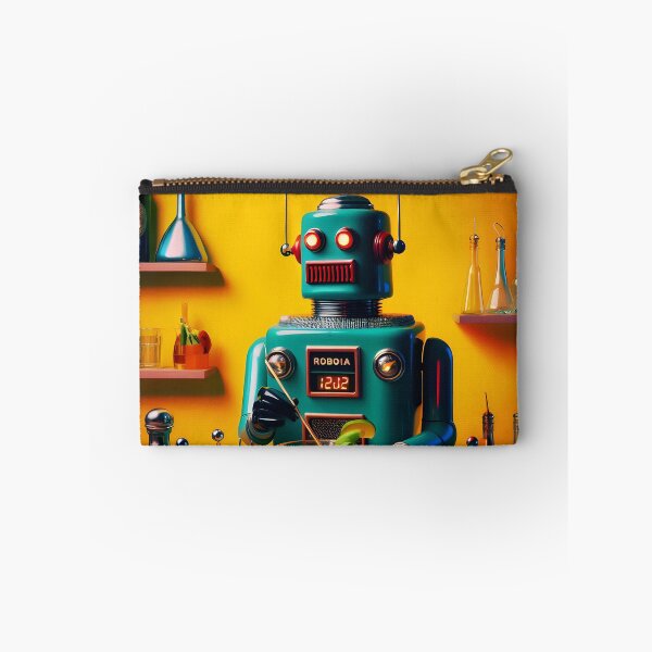 Item preview, Retro Futuristic Robot ROBIA Model12J2 Bartender designed and sold by Lee Hiller Designs.