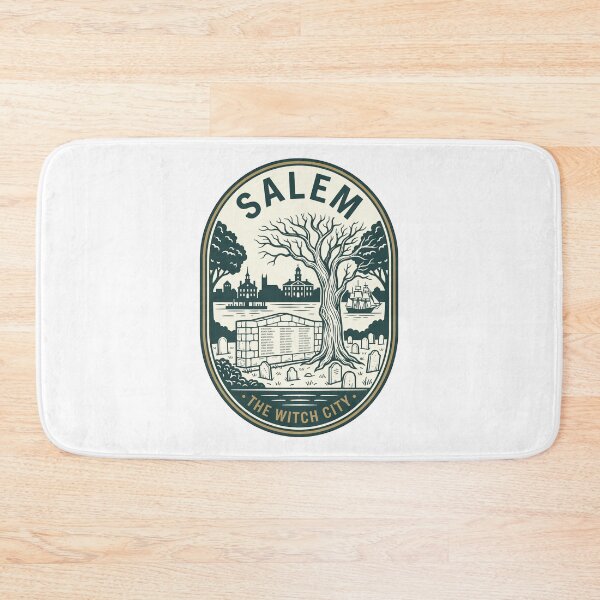 Item preview, Vintage Salem Massachusetts Witch City Cemetery Design designed and sold by k3rstman1.