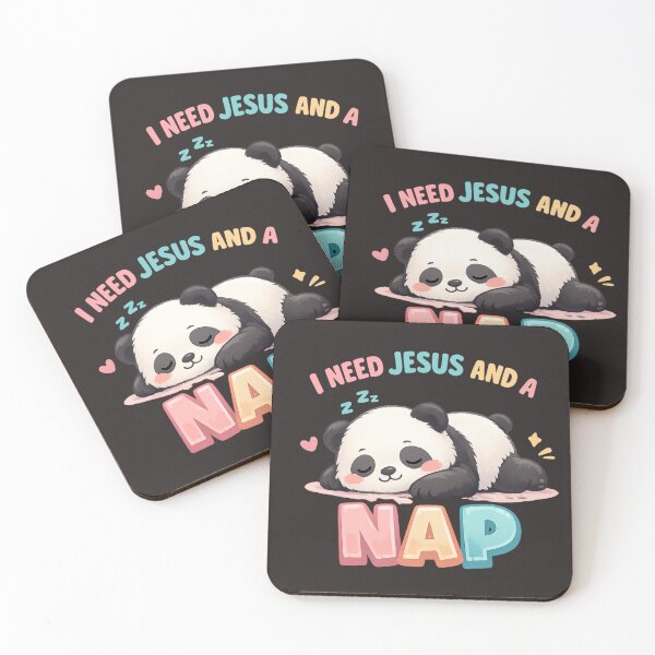 Item preview, Cute Panda Christian Shirt – I Need Jesus And A Nap Funny Faith Tee designed and sold by ArtsBorn2Create.
