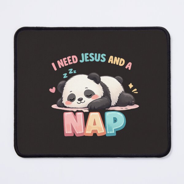 Item preview, Cute Panda Christian Shirt – I Need Jesus And A Nap Funny Faith Tee designed and sold by ArtsBorn2Create.