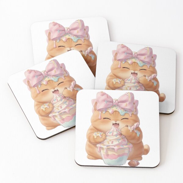 Item preview, Messy Ice Cream Sundae Cat designed and sold by Moody Vibes Studio.