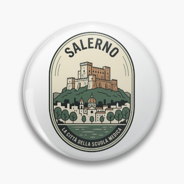 Item preview, Salerno Italy Vintage Travel Badge Castle designed and sold by k3rstman1.