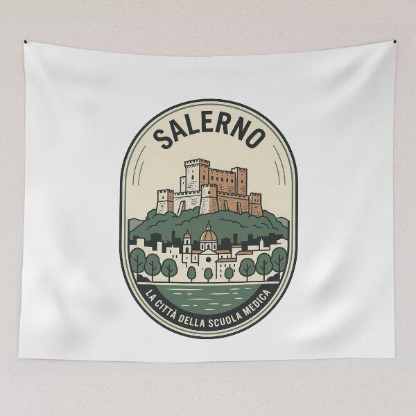 Item preview, Salerno Italy Vintage Travel Badge Castle designed and sold by k3rstman1.