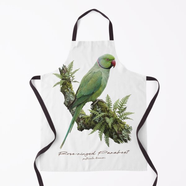 Item preview, Rose-ringed Parakeet on Mossy Branch designed and sold by Takeda-art.