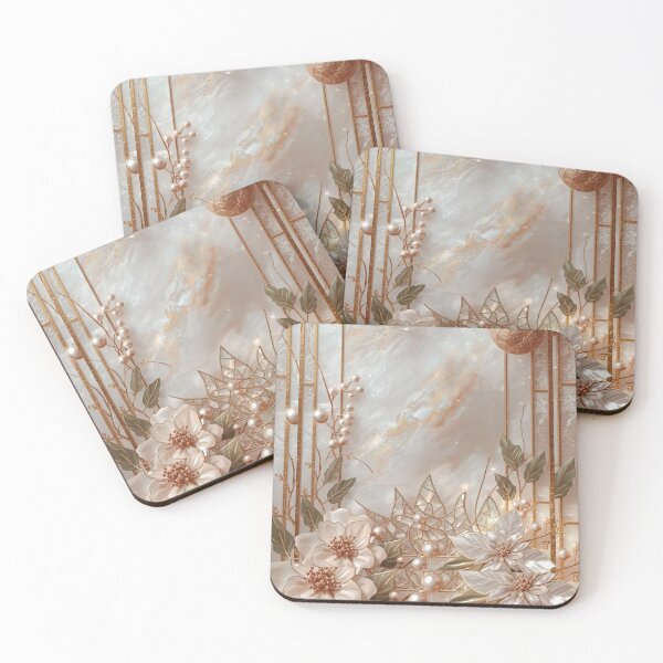 Item preview, Golden flowers and winter pearls designed and sold by BriSher.