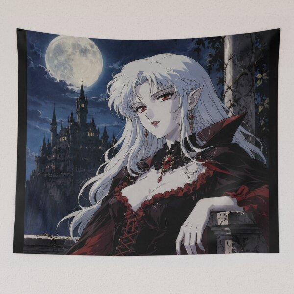 Item preview, Vintage Gothic Anime Goth Vampire Girl designed and sold by bapupa.