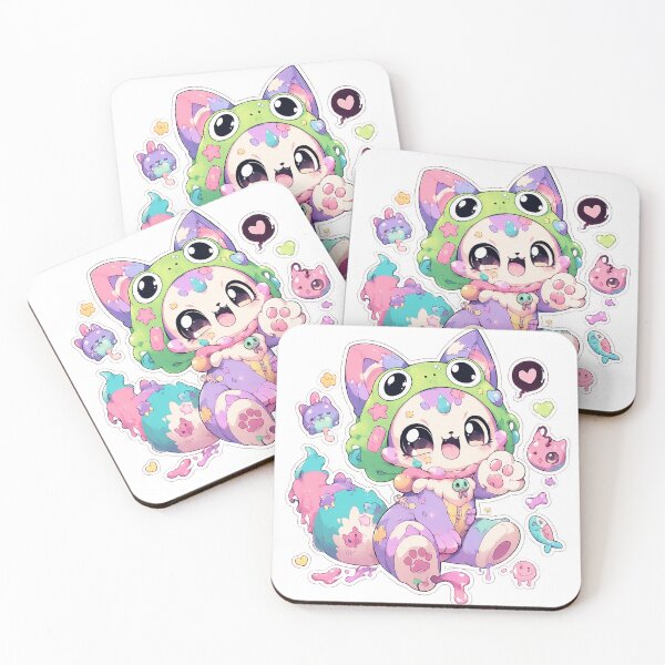 Item preview, Candy Splash Kawaii Beast Sticker designed and sold by CuteRage.