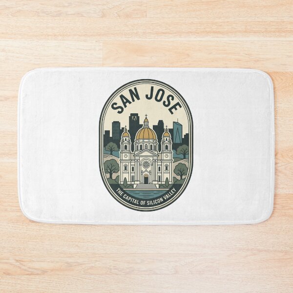 Item preview, San Jose Silicon Valley Cathedral Skyline Badge designed and sold by k3rstman1.