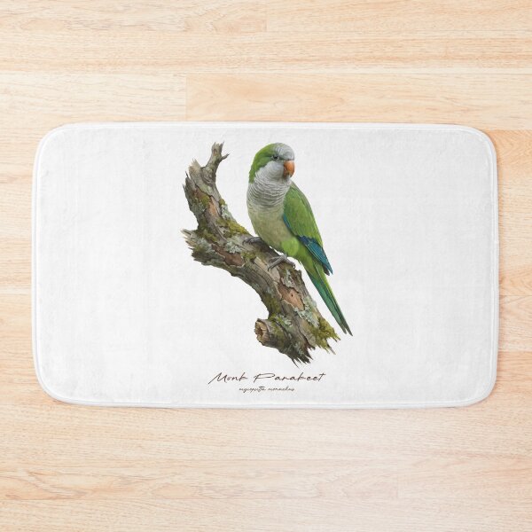 Item preview, Monk Parakeet on Mossy Branch designed and sold by Takeda-art.
