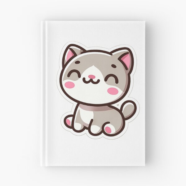 Item preview, A smiling cartoon-esque kitty in a seated position. designed and sold by ElijahTheOne.