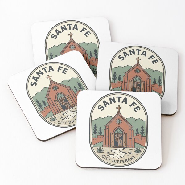 Item preview, Santa Fe City Different Loretto Chapel Retro Badge designed and sold by k3rstman1.