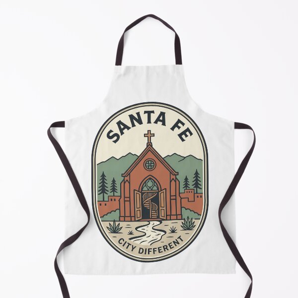 Item preview, Santa Fe City Different Loretto Chapel Retro Badge designed and sold by k3rstman1.