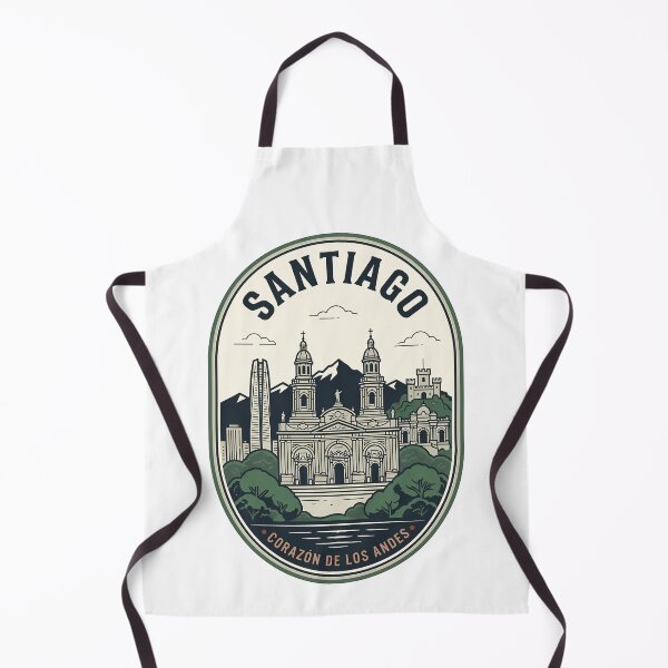 Item preview, Vintage Santiago Chile Andes Mountains Travel Badge designed and sold by k3rstman1.