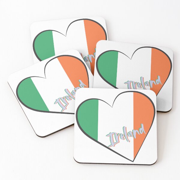 Item preview, Ireland Heart Flag | Irish Pride Retro Style Design designed and sold by EmmaEddyStore.