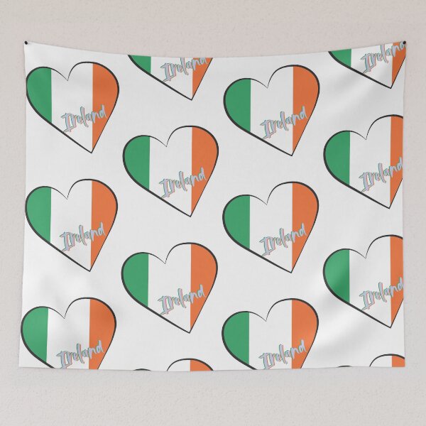 Item preview, Ireland Heart Flag | Irish Pride Retro Style Design designed and sold by EmmaEddyStore.