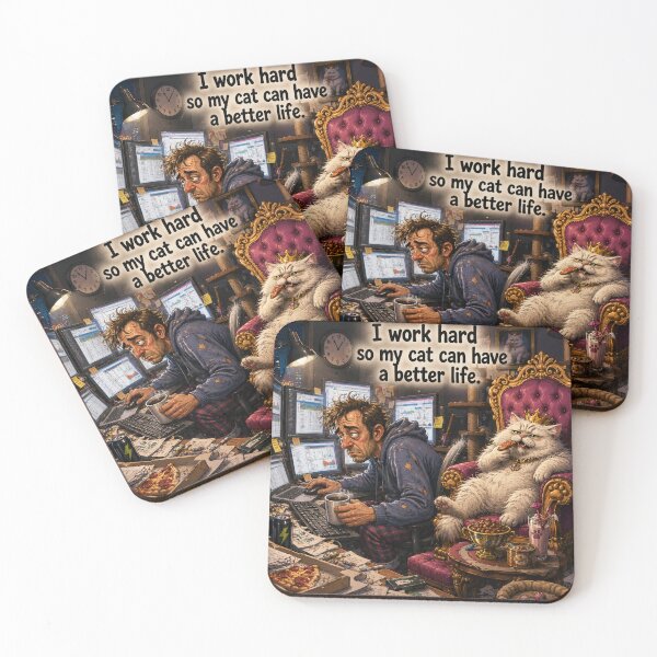Item preview, Working Hard for My Cat designed and sold by Bandey one.