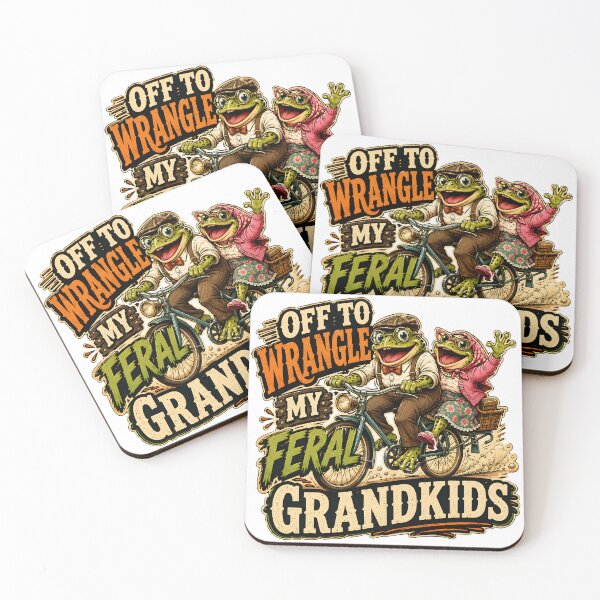 Item preview, Off to Wrangle My Feral Grandkids designed and sold by OlizaPrint.