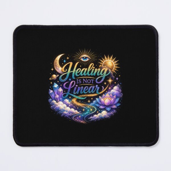 Item preview, Healing Is Not Linear Spiritual poster designed and sold by hutofdesigns.