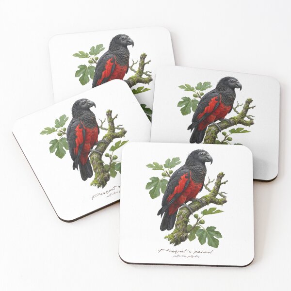 Item preview, Pesquet's parrot on Mossy Branch designed and sold by Takeda-art.