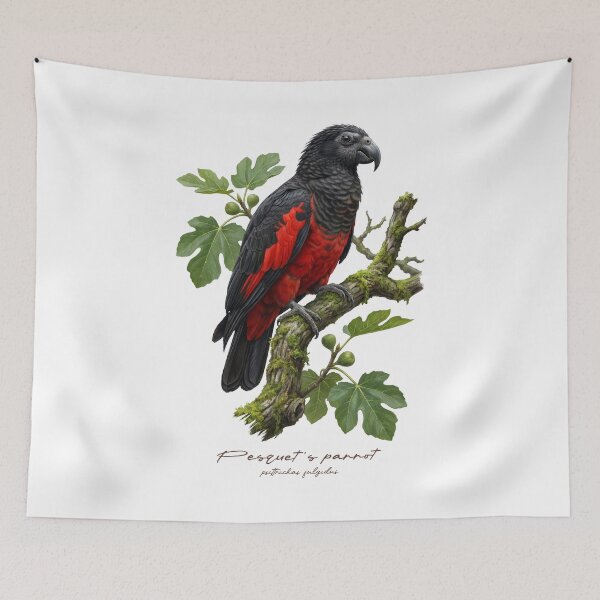 Item preview, Pesquet's parrot on Mossy Branch designed and sold by Takeda-art.