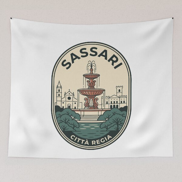 Item preview, Vintage Sassari Sardinia Italy Royal City Badge designed and sold by k3rstman1.