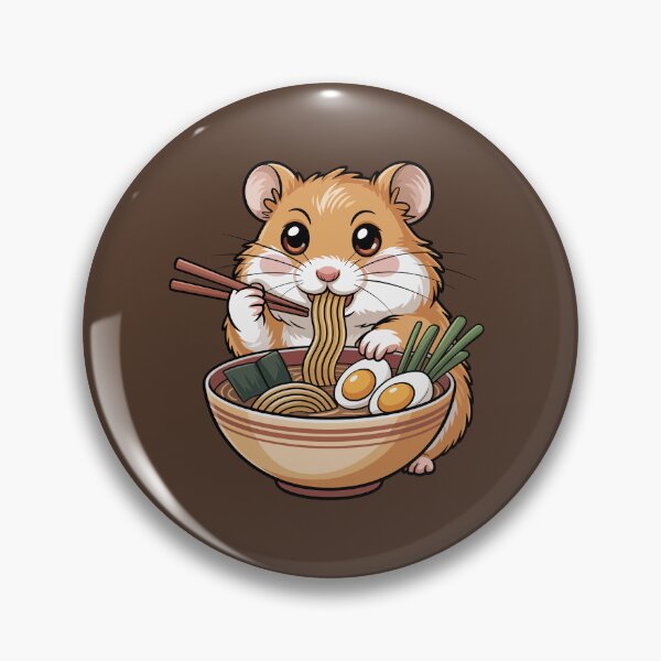 Item preview, Hamster Enjoying Ramen designed and sold by jkrphoto.