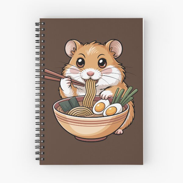 Item preview, Hamster Enjoying Ramen designed and sold by jkrphoto.