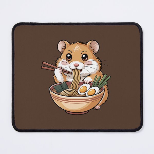 Item preview, Hamster Enjoying Ramen designed and sold by jkrphoto.