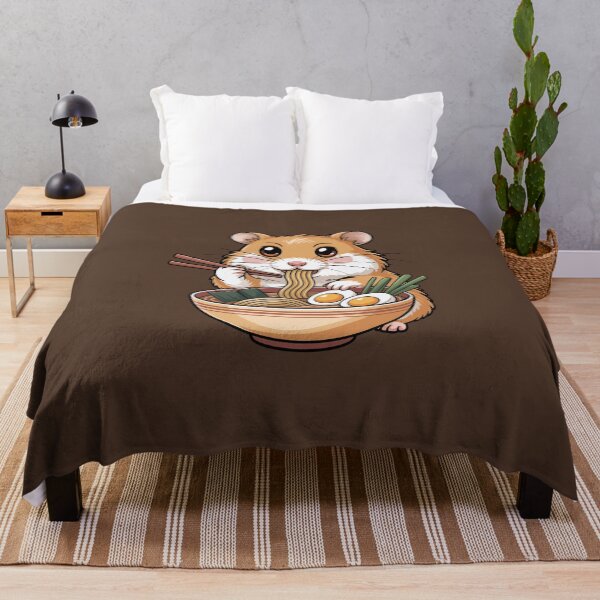 Item preview, Hamster Enjoying Ramen designed and sold by jkrphoto.