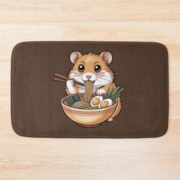 Item preview, Hamster Enjoying Ramen designed and sold by jkrphoto.