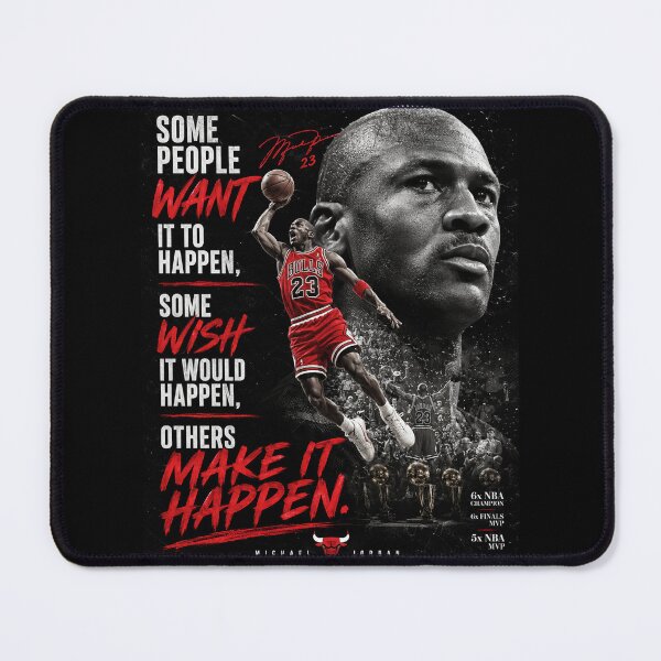 Item preview, Michael Jordan Make It Happen Poster designed and sold by ArtByRahim.