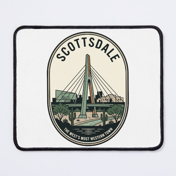 Item preview, Scottsdale Arizona Soleri Bridge SMoCA Retro Travel designed and sold by k3rstman1.